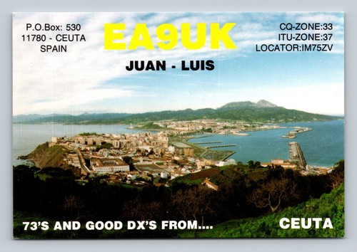 Radioamatore qsl ea9uk ceuta - qsl,