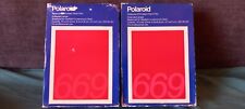 Due (2) POLAROID 669 Expired film pellicola scaduta Rullini 8,5x10,8 COLOR
