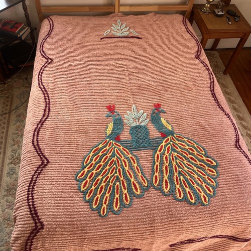 Copriletto vintage ciniglia - vintage,