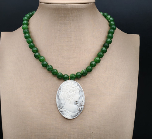 Collana donna girocollo - , verde