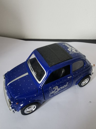 Modellino fiat 500 - blu, baci