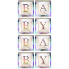  Set 2 Palloncini Decorazione Baby Shower Blocchi Compleanno Decorazioni Festa