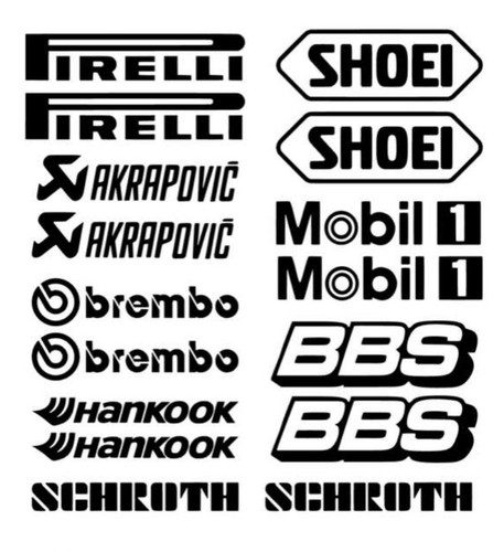 Sponsor motorsport adesivi - sponsor, motorsport,
