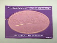 PUBBLICITA' CARTONATA ANNI 20' ACQUA DI FELSINA BORTOLOTTI BOLOGNA 100 ANNI 