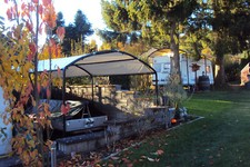 arco tondo mobile carport 2,7m x 4,9m x 2,4m a 3,5m altezza tettoia car port