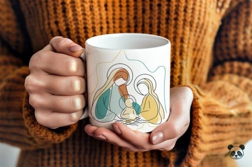 Tazza caffè presepe - tazza,