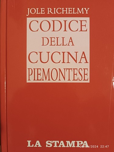 Codice della cucina piemontese - della,