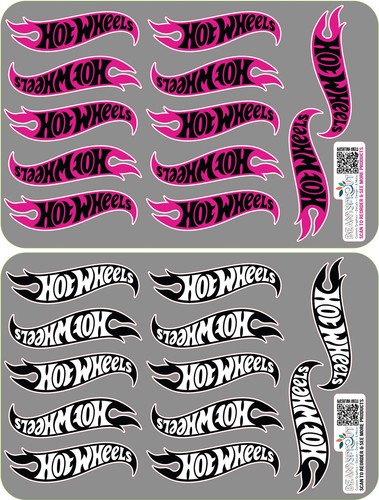 Hot wheels loghi foglio di - foglio,