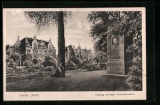 Cartolina Landau / Palatinato, Anello Nord e monumento all'imperatore Federico 