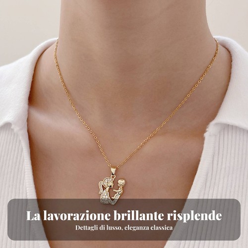 Collana cuore madre - cuore, e