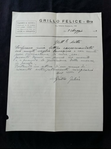 Carta intestata bra grillo - carta,