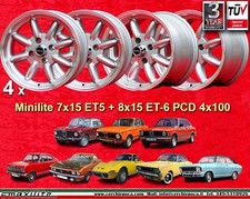 4 Cerchi Minilite BMW E21 E30