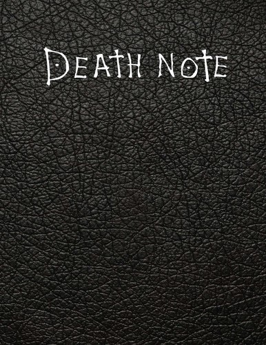 Death note notebook with - note,