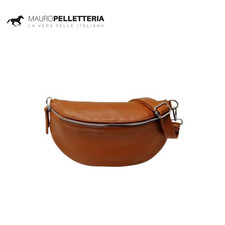 Marsupio in Vera Pelle Made in Italy, Elegante con Cintura Regolabile