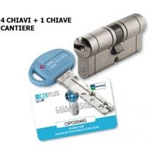 MOTTURA C28 PLUS CILINDRO EUROPEO CHAMPIONS CP8 4 CHIAVI + 1 CHIAVE CANTIERE