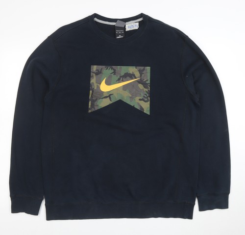 Felpa pullover nike uomo blu - pullover,