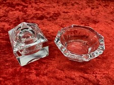 CRISTALLO MARCA COLLE LOTTO 2 OGGETTI POSACENERE - POSACENERE ???