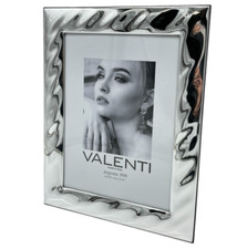 Cornice bilaminata in argento Firmata Made in Ita rettangolare arredo da salotto