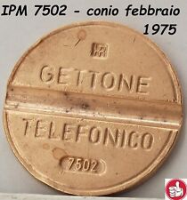1975 GETTONE TELEFONICO IPM 7502 in gettoni da telefono di raro medaglia token @