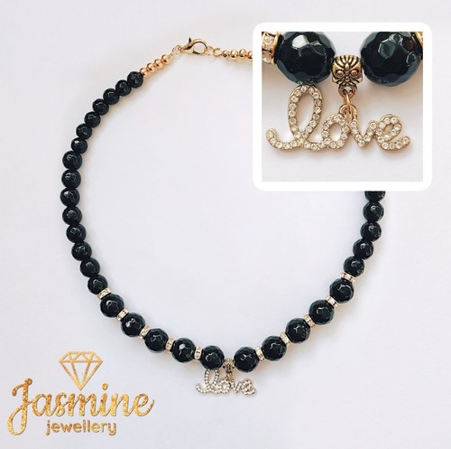 Bellissima collana onice - onice, nera