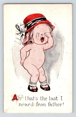 Comic postcard children - postcard:,
