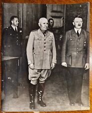 FOTO FOTOGRAFIA SALISBURGO MUSSOLINI + HITLER  - ANNO 1942