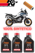 Kit Tagliando 3lt Motul 7100 10W40 olio + Filtro per CF MOTO 800 MT 2023 2024
