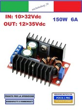 convertitore elevatore di tensione XL4016 in 10-32V out 12-35V 6A 150W step UP