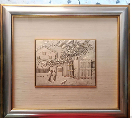 Quadro artigianale argento - in,