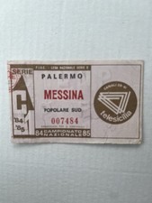 palermo-messina Biglietto Calcio 1984/85(Juventus,Lazio,Inter,Roma,Milan,napoli)