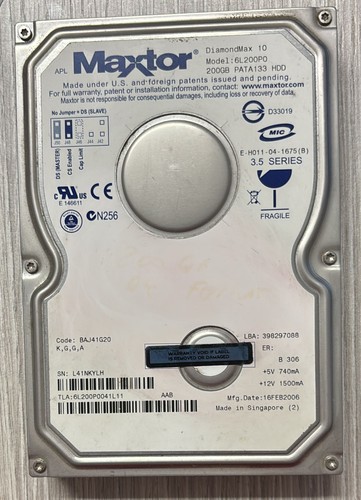 Hard disk maxtor 200gb pata - disk,