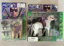 Action Figures The Phantom 1995 Street Players - Lotto di 2 - Cavaliere e Trono Teschio