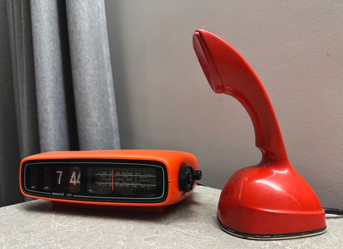 Set vintage radio - vintage, orologio