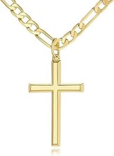 Collana con croce in oro 14 kt