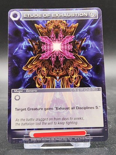 Chaotic card etude - card, of