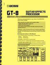 Boss GT-8 Processore Effetti