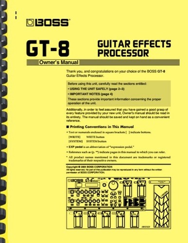 Boss processore effetti - gt-8,