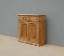 Credenza rustica in legno di abete due ante e due cassetti, L 126,5 cm!