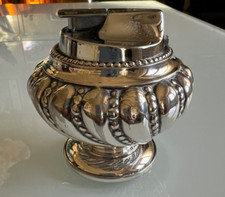 Accendino d'Epoca Anni '50/'60 Ronson Crown  da Tavolo in Silver Plate