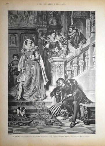 Stampa antica maria stuarda - antica,