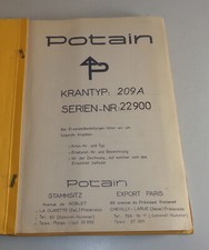 Manuale Operativo Potain 209 A