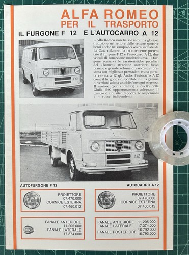 Rara pubblicità alfa - rara, romeo