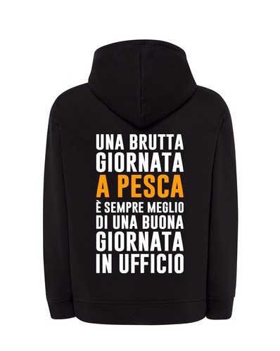 Felpa uomo pesca sempre - uomo,