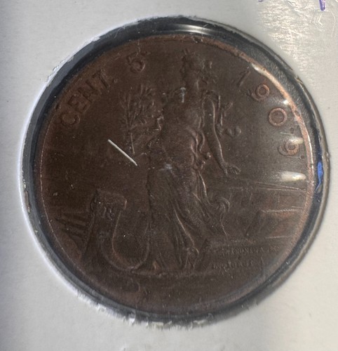 Italia regno centesimi 1909 - italia,