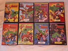 THE AVENGERS 8 DVD SERIE ANIMATA MARVEL THOR IRON MAN HULK CAPITAN
