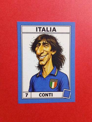 Figurina caricatura calciatori - figurina,