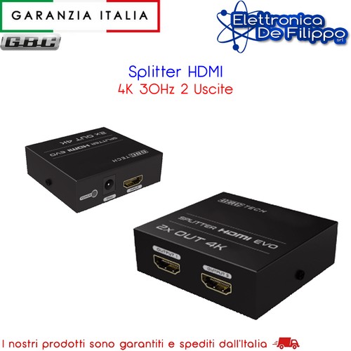 Splitter hdmi 30hz - 4k, 2