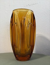 Vaso vetro ambra - vaso,