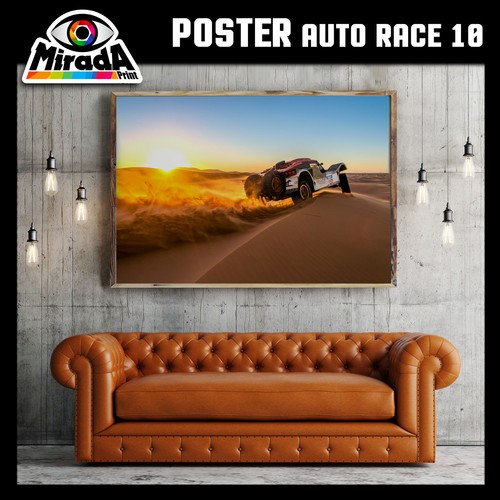 Poster auto race - auto, paris