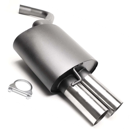 Silenziatore 2x76mm dritto